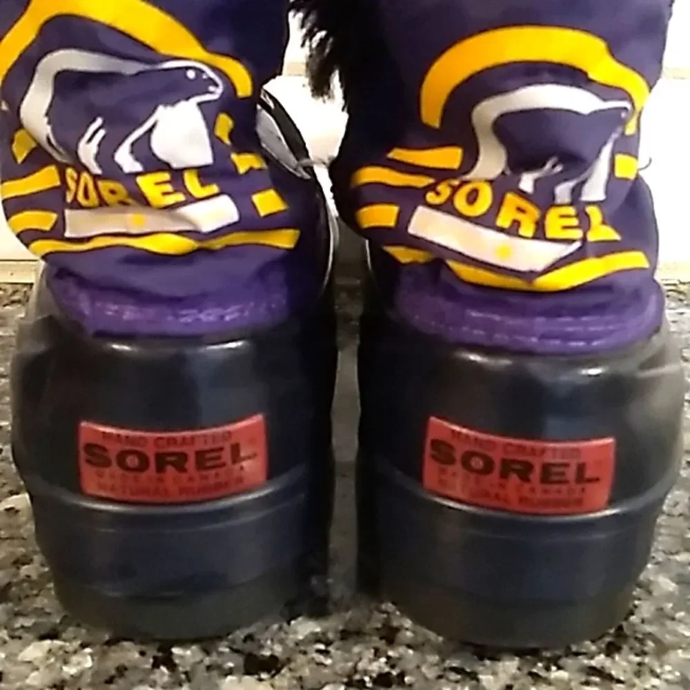 Sorel Kaufman Waterproof Snow Boots W/ Removable Liner. Sz 5 Child /Sz 7 Women